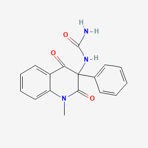 molecular formula C17H15N3O3 B15169289 N-(1-Methyl-2,4-dioxo-3-phenyl-1,2,3,4-tetrahydroquinolin-3-yl)urea CAS No. 917785-50-3
