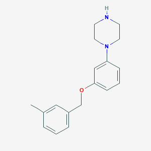 1-{3-[(3-Methylphenyl)methoxy]phenyl}piperazine