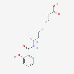 molecular formula C17H25NO4 B15169299 Decanoic acid, 8-[(2-hydroxybenzoyl)amino]- CAS No. 918662-84-7