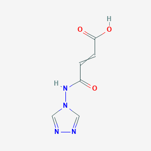 molecular formula C6H6N4O3 B15169335 4-Oxo-4-(1,2,4-triazol-4-ylamino)but-2-enoic acid CAS No. 649553-98-0