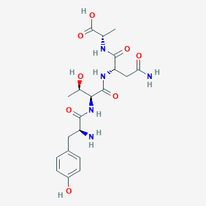 molecular formula C20H29N5O8 B15169356 L-Tyrosyl-L-threonyl-L-asparaginyl-L-alanine CAS No. 915224-15-6