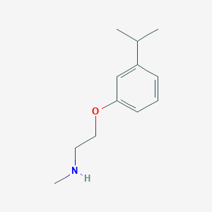 molecular formula C12H19NO B1516952 2-(3-Isopropylphenoxy)-N-methylethanamine CAS No. 915920-90-0