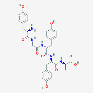 molecular formula C32H37N5O9 B15169532 D-Tyrosylglycyl-D-tyrosyl-D-tyrosyl-D-alanine CAS No. 644997-26-2