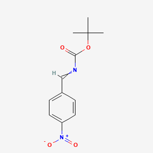molecular formula C12H14N2O4 B15169572 tert-Butyl [(4-nitrophenyl)methylidene]carbamate CAS No. 877031-93-1