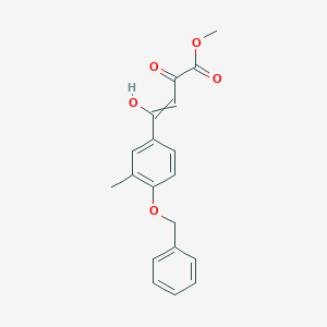 Methyl 4-hydroxy-4-(3-methyl-4-phenylmethoxyphenyl)-2-oxobut-3-enoate