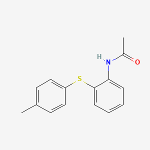 molecular formula C15H15NOS B15169620 N-{2-[(4-Methylphenyl)sulfanyl]phenyl}acetamide CAS No. 648894-16-0