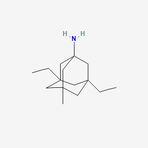 molecular formula C15H27N B15169680 Tricyclo[3.3.1.13,7]decan-1-amine, 3,5-diethyl-7-methyl- CAS No. 651311-81-8