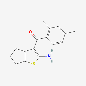 3-(2,4-dimethylbenzoyl)-4H,5H,6H-cyclopenta[b]thiophen-2-amine