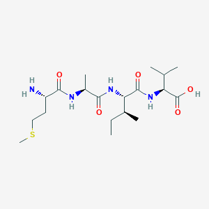 molecular formula C19H36N4O5S B15169767 L-Methionyl-L-alanyl-L-isoleucyl-L-valine CAS No. 915375-36-9