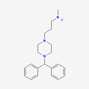 molecular formula C21H29N3 B1516978 3-(4-Benzhydryl-1-piperazinyl)-N-methyl-1-propanamine CAS No. 1040692-41-8