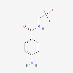molecular formula C9H9F3N2O B1516979 4-amino-N-(2,2,2-trifluoroethyl)benzamide CAS No. 934524-28-4