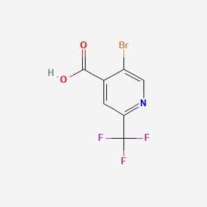 molecular formula C7H3BrF3NO2 B1516980 5-Bromo-2-(trifluoromethyl)pyridine-4-carboxylic acid CAS No. 749875-16-9