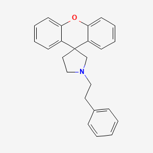 molecular formula C24H23NO B15169828 1-(2-Phenylethyl)spiro[pyrrolidine-3,9'-xanthene] CAS No. 648928-58-9