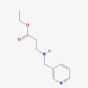 molecular formula C11H16N2O2 B1516988 Ethyl 3-[(3-pyridinylmethyl)amino]propanoate CAS No. 1040688-05-8