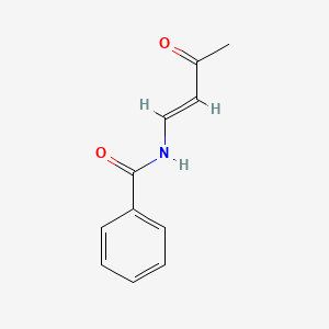 molecular formula C11H11NO2 B15169938 N-[(1E)-3-Oxo-1-buten-1-yl]benzamide 