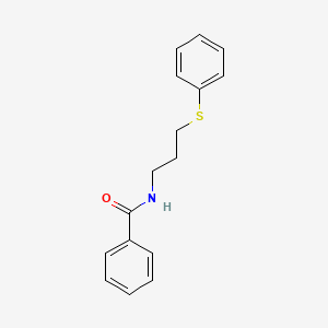 molecular formula C16H17NOS B15169944 N-(3-(Phenylthio)propyl)benzamide CAS No. 908097-76-7