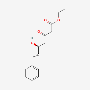 molecular formula C15H18O4 B15169959 Ethyl (5S)-5-hydroxy-3-oxo-7-phenylhept-6-enoate CAS No. 918148-55-7