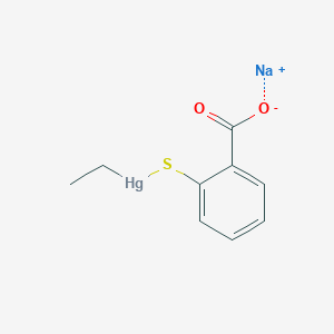 molecular formula C9H10HgNaO2S+ B151700 Thimerosal CAS No. 54-64-8