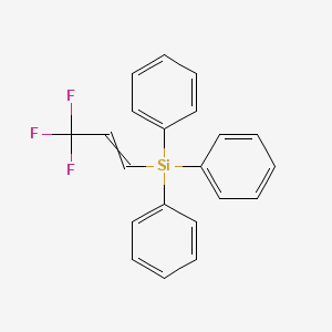 molecular formula C21H17F3Si B15170033 Triphenyl(3,3,3-trifluoroprop-1-en-1-yl)silane CAS No. 647832-19-7
