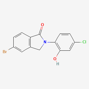 molecular formula C14H9BrClNO2 B15170041 5-Bromo-2-(4-chloro-2-hydroxyphenyl)-2,3-dihydro-1H-isoindol-1-one CAS No. 918331-64-3