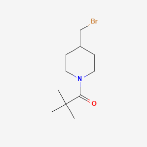1-[4-(Bromomethyl)piperidin-1-yl]-2,2-dimethylpropan-1-one