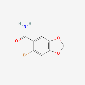 molecular formula C8H6BrNO3 B1517018 6-Bromo-1,3-benzodioxole-5-carboxamide CAS No. 82463-74-9