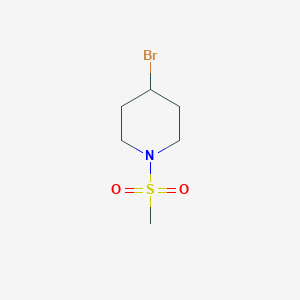 molecular formula C6H12BrNO2S B1517020 4-Bromo-1-methanesulfonylpiperidine CAS No. 1082872-21-6