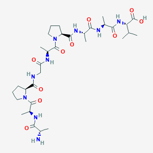 molecular formula C32H53N9O10 B15170222 H-Ala-Ala-Pro-Gly-Ala-Pro-Ala-Ala-Val-OH CAS No. 651327-48-9