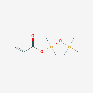 molecular formula C8H18O3Si2 B15170237 Pentamethyldisiloxanyl prop-2-enoate CAS No. 879896-80-7