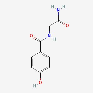 2-[(4-Hydroxyphenyl)formamido]acetamide
