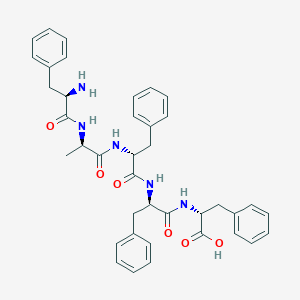 molecular formula C39H43N5O6 B15170271 D-Phenylalanyl-D-alanyl-D-phenylalanyl-D-phenylalanyl-D-phenylalanine CAS No. 644996-98-5