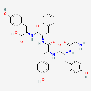 molecular formula C38H41N5O9 B15170272 Glycyl-D-tyrosyl-D-tyrosyl-D-phenylalanyl-D-tyrosine CAS No. 644997-19-3