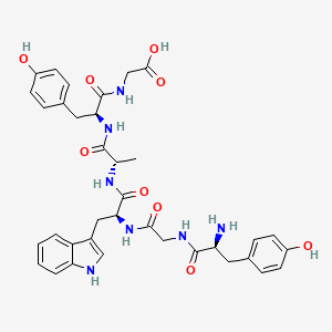 molecular formula C36H41N7O9 B15170285 L-Tyrosylglycyl-L-tryptophyl-L-alanyl-L-tyrosylglycine CAS No. 649570-20-7