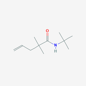molecular formula C11H21NO B15170290 N-tert-Butyl-2,2-dimethylpent-4-enamide CAS No. 647027-60-9