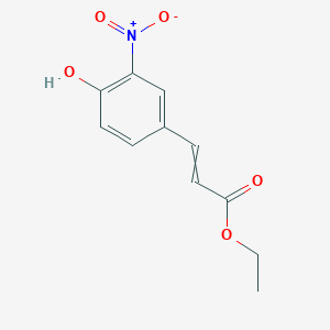 molecular formula C11H11NO5 B15170304 Ethyl 3-(4-hydroxy-3-nitrophenyl)prop-2-enoate CAS No. 917591-31-2