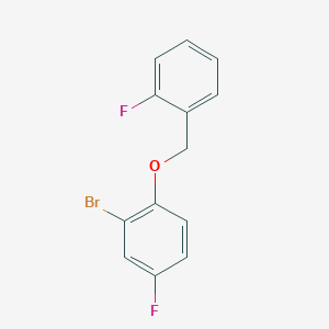 2-Bromo-4-fluoro-1-((2-fluorobenzyl)oxy)benzene