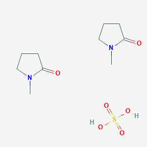 molecular formula C10H20N2O6S B15170330 1-methylpyrrolidin-2-one;sulfuric acid CAS No. 918666-23-6