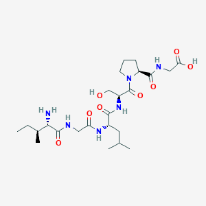 molecular formula C24H42N6O8 B15170340 L-Isoleucylglycyl-L-leucyl-L-seryl-L-prolylglycine CAS No. 913259-88-8