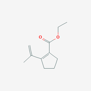 molecular formula C11H16O2 B15170341 Ethyl 2-(prop-1-en-2-yl)cyclopent-1-ene-1-carboxylate CAS No. 918403-63-1