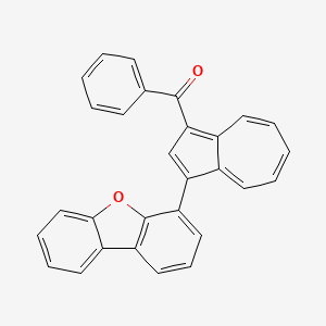 molecular formula C29H18O2 B15170359 1-Benzoyl-3-(dibenzofuran-4-yl)azulene CAS No. 916584-46-8