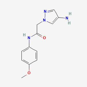 2-(4-amino-1H-pyrazol-1-yl)-N-(4-methoxyphenyl)acetamide