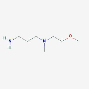 molecular formula C7H18N2O B1517037 (3-Aminopropyl)(2-methoxyethyl)methylamine CAS No. 74247-25-9