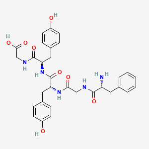 molecular formula C31H35N5O8 B15170389 D-Phenylalanylglycyl-D-tyrosyl-D-tyrosylglycine CAS No. 644997-43-3