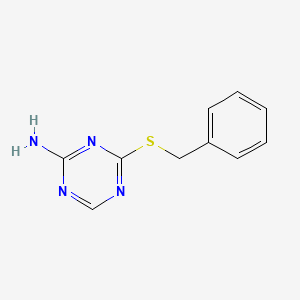 4-(Benzylthio)-1,3,5-triazin-2-amine