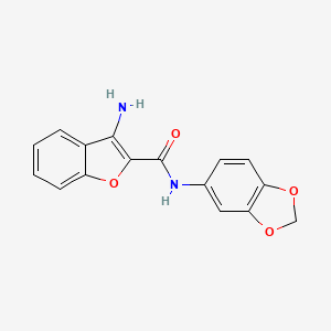 3-amino-N-1,3-benzodioxol-5-yl-1-benzofuran-2-carboxamide