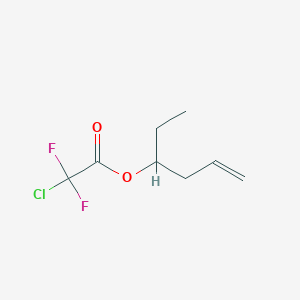 molecular formula C8H11ClF2O2 B15170401 Hex-5-en-3-yl chloro(difluoro)acetate CAS No. 881903-13-5
