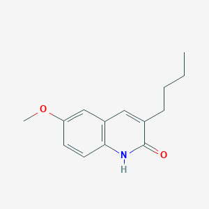 molecular formula C14H17NO2 B15170403 3-Butyl-6-methoxyquinolin-2(1H)-one CAS No. 647836-49-5