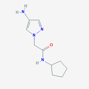 2-(4-amino-1H-pyrazol-1-yl)-N-cyclopentylacetamide