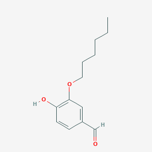 molecular formula C13H18O3 B15170428 3-(Hexyloxy)-4-hydroxybenzaldehyde CAS No. 650606-31-8