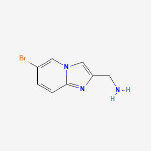 molecular formula C8H8BrN3 B1517051 (6-Bromoimidazo[1,2-a]pyridin-2-yl)methanamine CAS No. 1082859-16-2